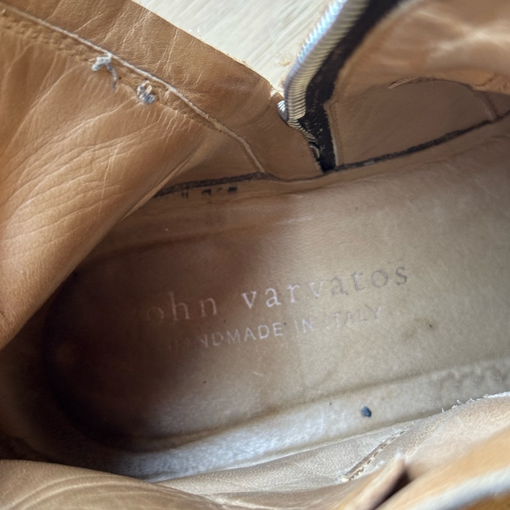 John Varvatos Light Brown Suede Boots - Picture 2 of 6